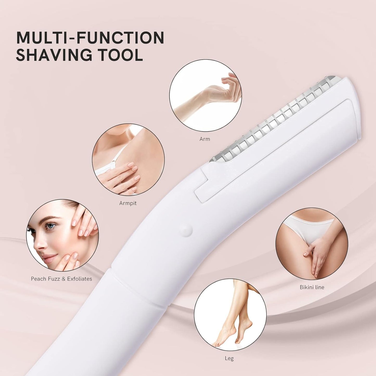 Skiennix Eyebrow Razors Set - Japanese Blades for Exfoliating Peach Fuzz | Small Face Razors for Men & Women