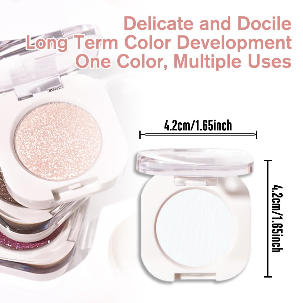 Skiennix Matte White Single Eyeshadow - Creamy, Pigmented Formula | Waterproof & Long-Lasting 26g