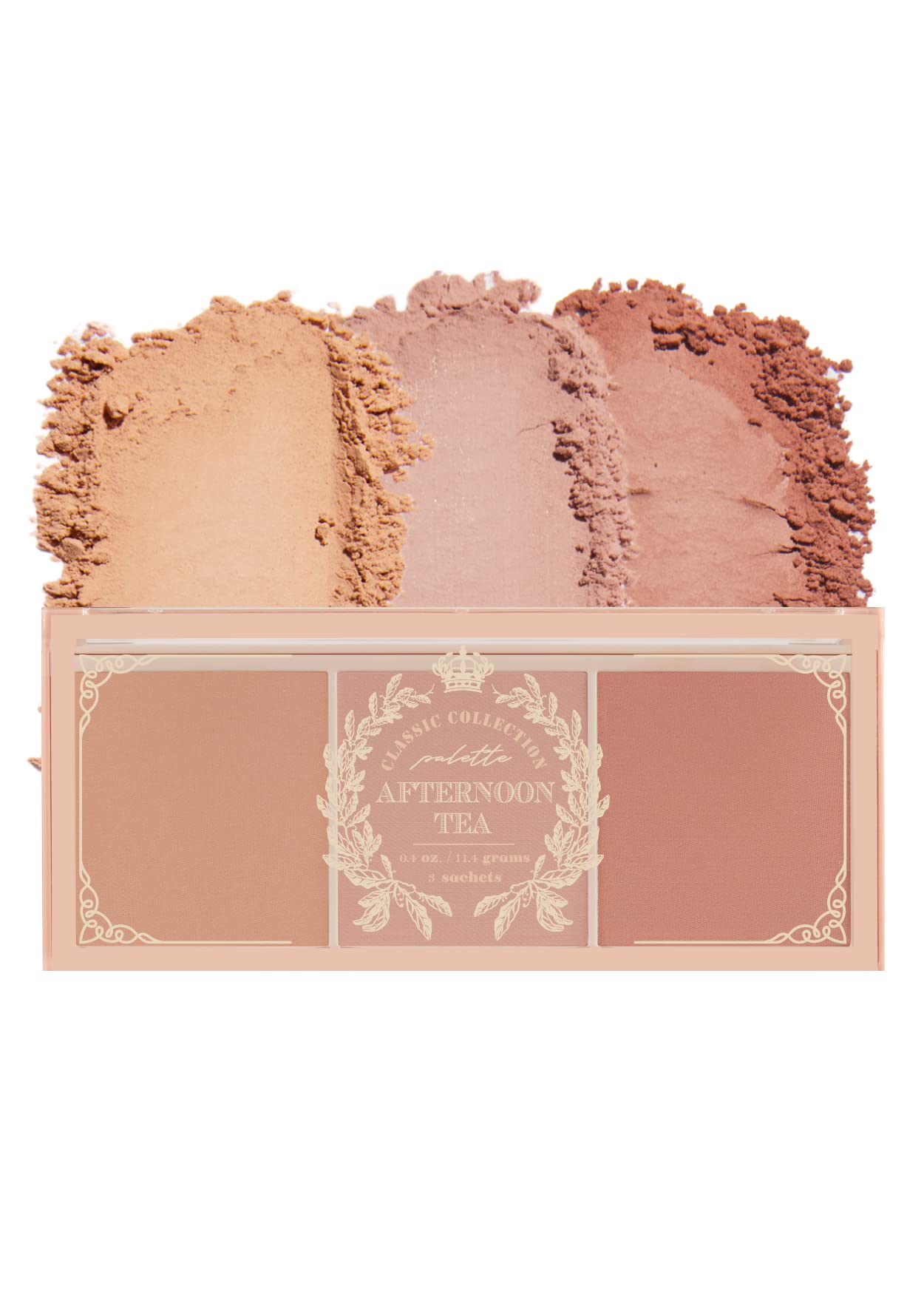 I'm Meme Palette - Afternoon Tea Blusher | Warm Flavor, Warm Tone Blush for Cheek, Natural Makeup, Neutral Tone, 3 Shades Palette, Matte Powder Blush for Face & Cheeks, For All Skin Tones, 0.4 oz