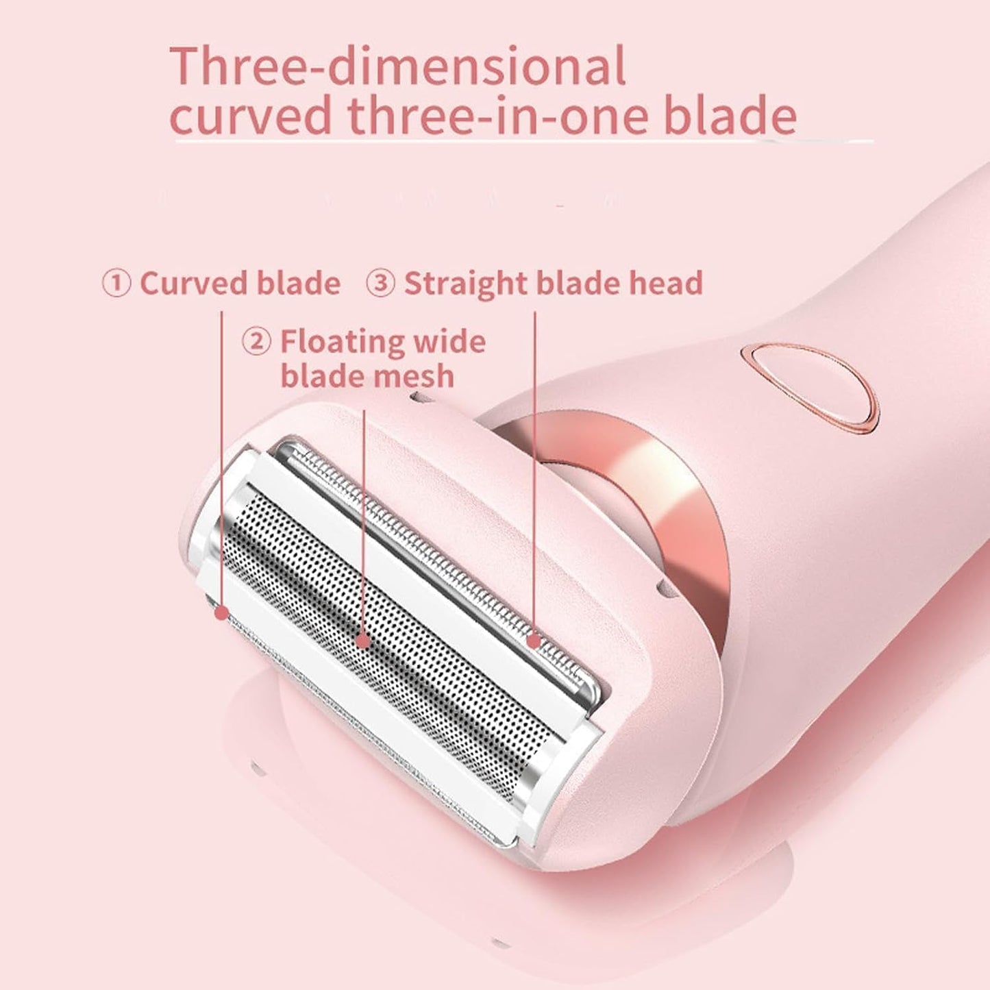 3 in 1 Livora Electric Shaver for Women, LED Display Solys Razor for Women, Slickglide Pro Electric Razor, BeautiBloom, Rechargeable Trimmer for Bikini, Portable, Waterproof, Legs, Body, Wet/Dry