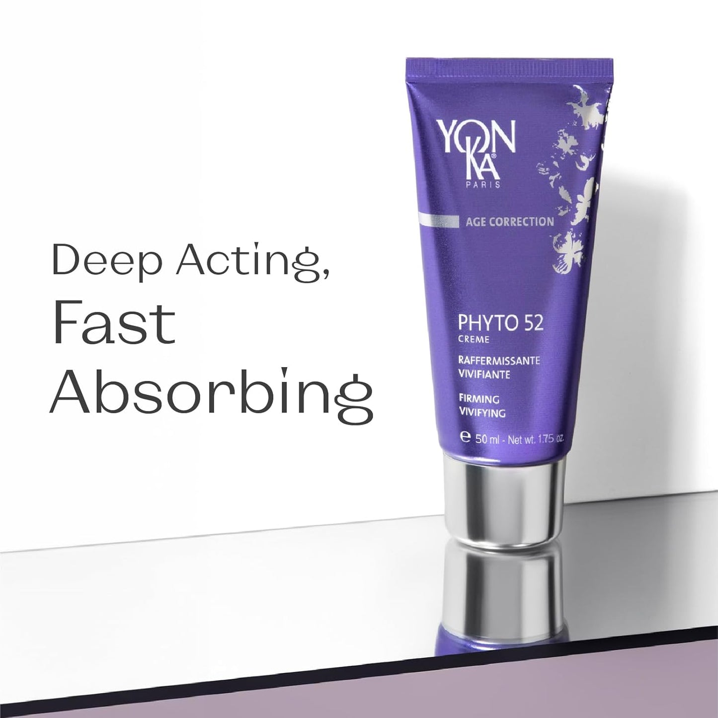 Yon-Ka Phyto 52 Skin Firming Cream - Anti-Aging Facial Moisturizer with Vitamin E | Paraben-Free | 1.41 oz