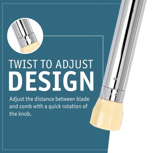 Merkur Progress 510 Adjustable Safety Razor - Long Handle with Dial | Plastic-Free, Made in Germany