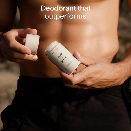 Salt & Stone Aluminum Free Deodorant - Extra Strength 48-Hour Protection for Men & Women | Saffron & Cedar Scent