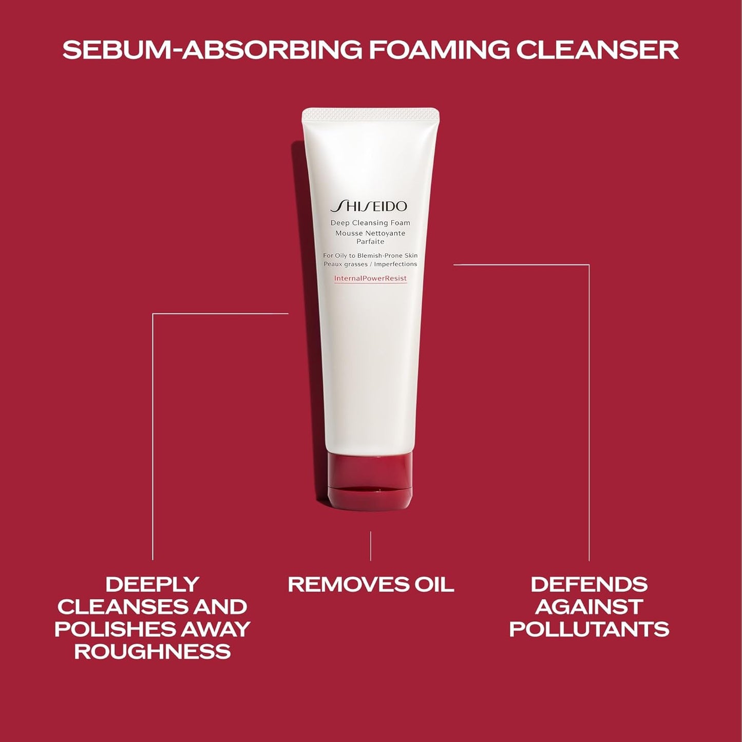 Shiseido Benefiance Wrinkle Smoothing Cream - Enriched Formula (75 mL) | Deep Cleansing Foam (125 mL)