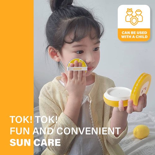 ATOPALM Tok Facial Sun Pact 15g SPF43 PA+++| Zinc Sunscreen for Sensitive Skin | Dry Moisturizing Protection Korean Mineral Cream