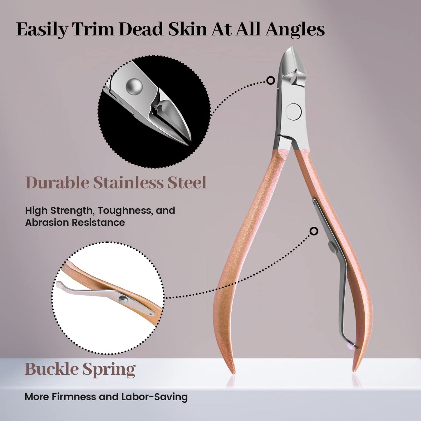Manicure Set Professional Nail Manicure Kit for Women, 21 in 1 Manicure Kit Pedicure Kit Stainless Steel Nail Clipper Kit Nail Care Kit Travel- Pink