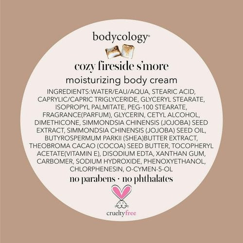 Bodycology Cozy Fireside S'more Body Cream 8 oz