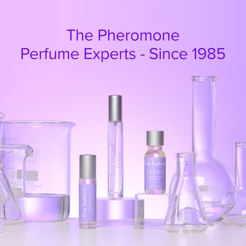 Pure Instinct ENTICE The Original Pheromone Infused Essential Oil Perfume Cologne - For Her Women - TSA Ready (Roll On Bottle 0.34 Fl. Oz./10.2mL)