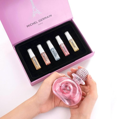 Michel Germain Sexual Discovery Set for Her - Floral & Gourmand Women's Perfume | 5 x 0.07 Fl Oz Vials