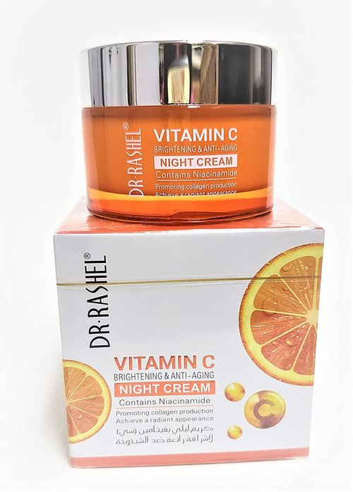 Dr Rashel Vitamin C Night Cream - Anti-Aging Moisturizer with Niacinamide & Collagen | 1.76 oz