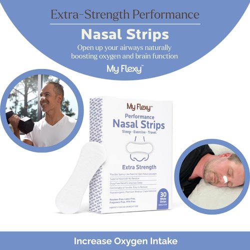 Regine Switzerland Nasal Strips - Extra Strength White Snoring Solution for Better Sleep | 30 Count