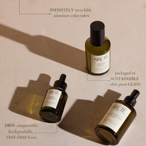 Areté Calm & Soothing Cleansing Milk - 2 in 1 Shampoo & Body Wash for Sensitive Skin | Vegan & Cruelty-Free, 7.4oz