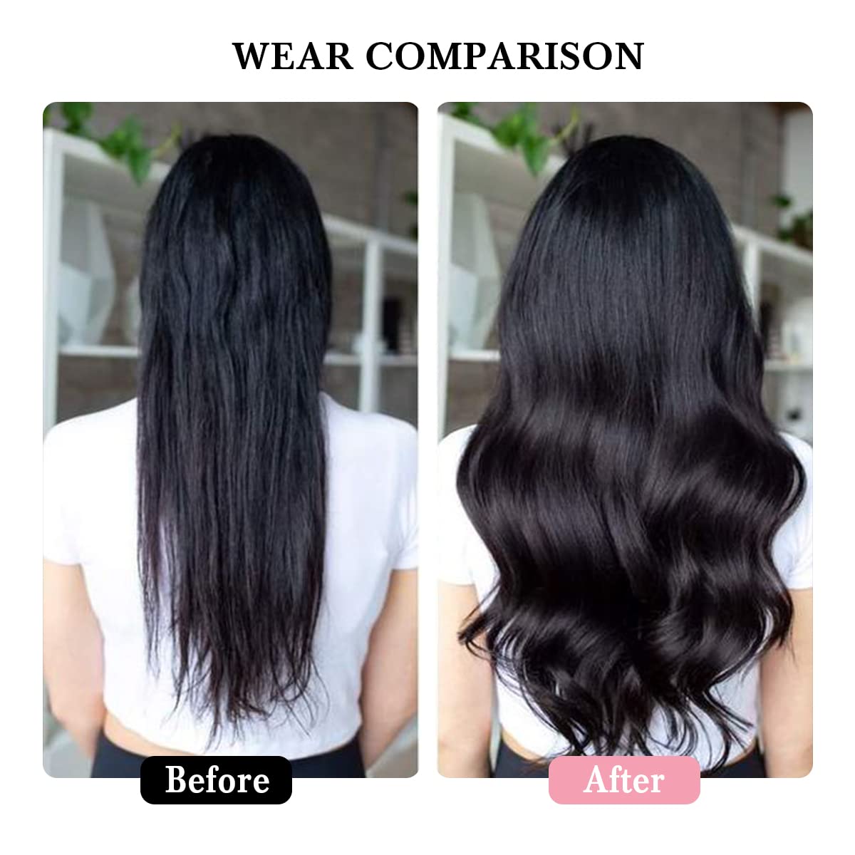 Clip in Hair Extensions Real Human Hair Clip ins Human Hair Extensions for Women Invisible Natural Straight Seamless Clip on Hair Extensions 8pcs Double Weft 40g (#1 Jet Black, 10 Inch)