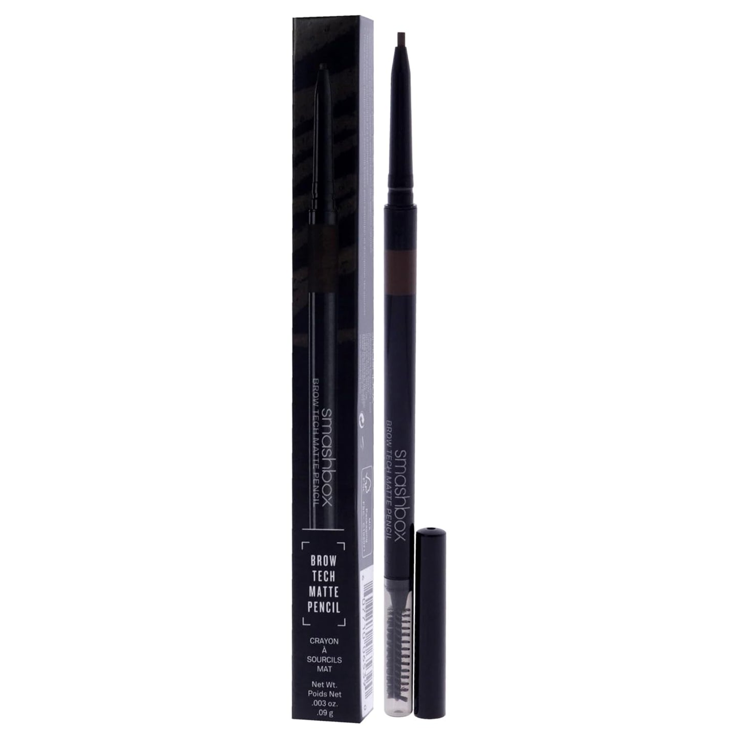 Smashbox Brow Tech Matte Eyebrow Pencil | Waterproof, Smudge Proof + Long Lasting Brow Pencil with Spoolie Brush