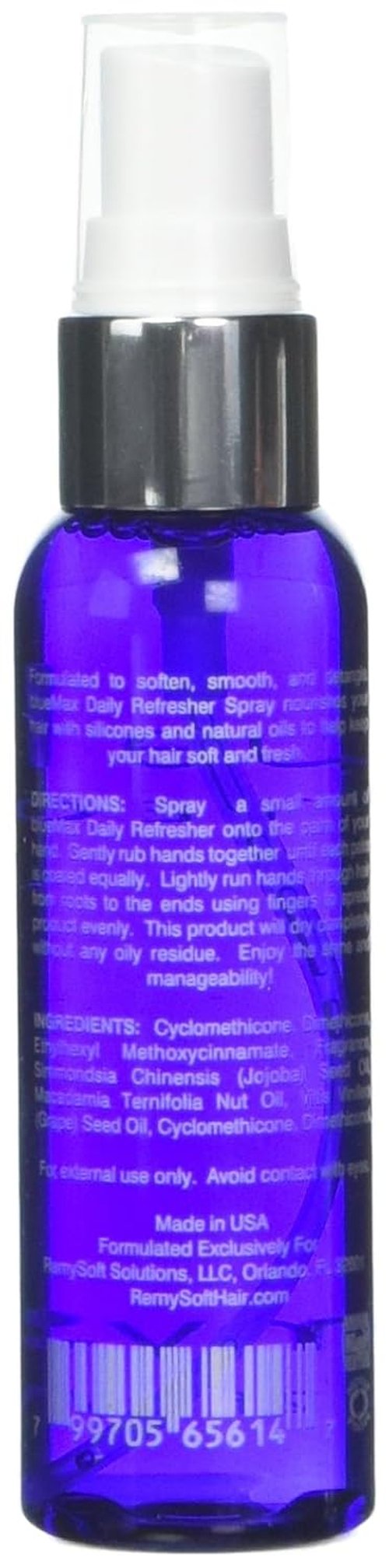 RemySoft BlueMax Daily Refresher | Salon-Quality Leave-In Conditioner for Hair Extensions & Wigs - Scented