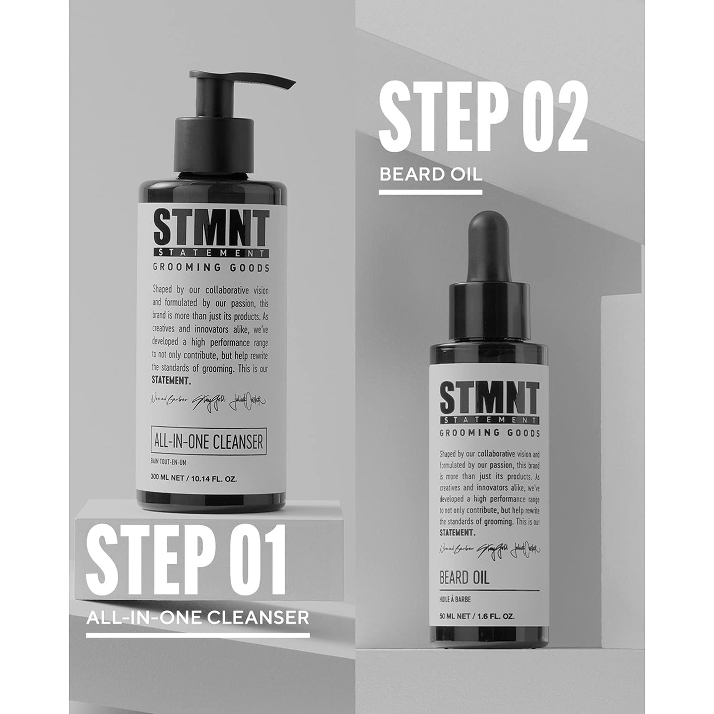STMNT Grooming Goods Beard Oil - Moisturizing Natural Oil Formula | 1.6 oz | Silicone-Free