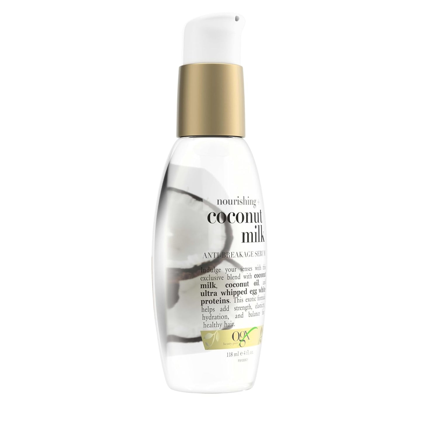 OGX Nourishing + Coconut Milk Anti-Breakage Serum, 4 Fl Oz (Pack of 2)