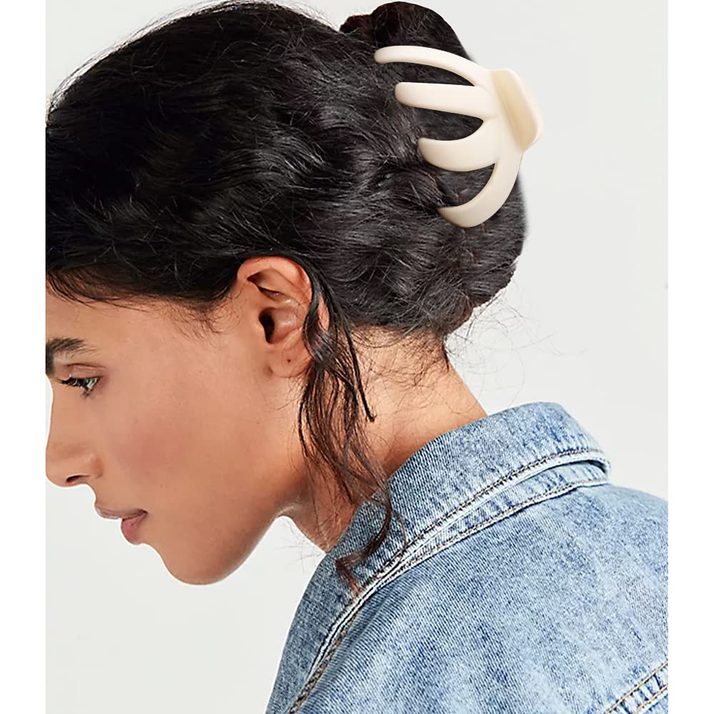 Hair Clips Claw Clips for Thick Hair 5Pcs Large Hair Clips 3.15'' Big Octopus Hair Clip Long Thick Medium Hair Neutral Jumbo Jaw Clips Hair Accessories for Women Girls
