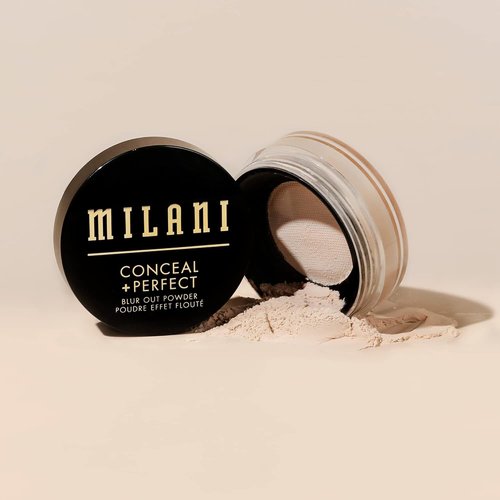Milani Conceal + Perfect Setting Powder - Translucent Talc-Free Formula for Pore Blurring Finish