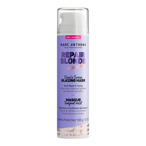 Marc Anthony Purple Toning Glazing Mask - Neutralizes Brassy Tones & Repairs Damaged Hair | 6.7oz