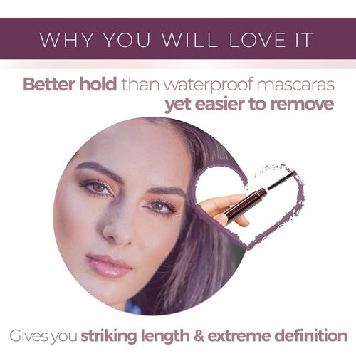 Blinc Lash Extension Tubing Mascara - Striking Length & Definition, Smudge-Proof, Vegan & Washable