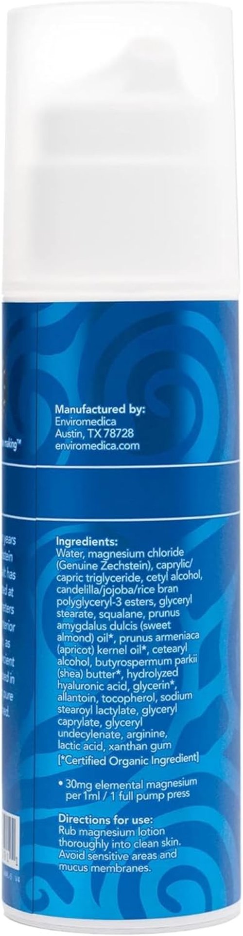 Ancient Minerals Magnesium Lotion - Hydrating Zechstein Magnesium Cream with Shea Butter & Organic Oils | 5oz