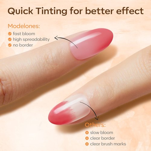 modelones Blooming Gel Nail Polish, 15 ml Clear Nail Art Accessories Stuff for Spreading Effects, Floral Print, Marble, Watercolor Design