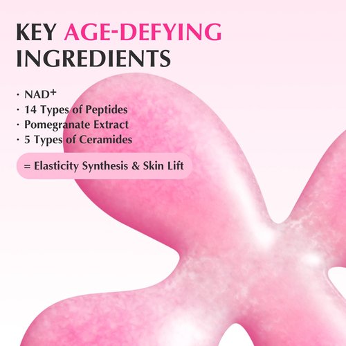 EQQUALBERRY NAD+ Peptide Boosting Serum - Anti-Aging Niacinamide 2% & 14 Peptides | Firming Pink Serum (1.01oz / 30ml)