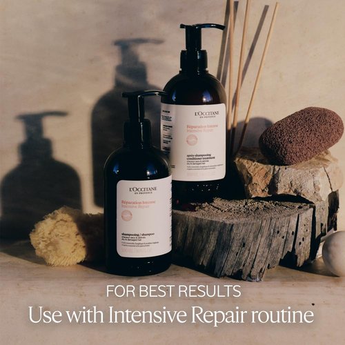 L'Occitane Intensive Repair Shampoo - Revitalize Dry, Damaged Hair | Silicone-Free & Vegan Refill Available