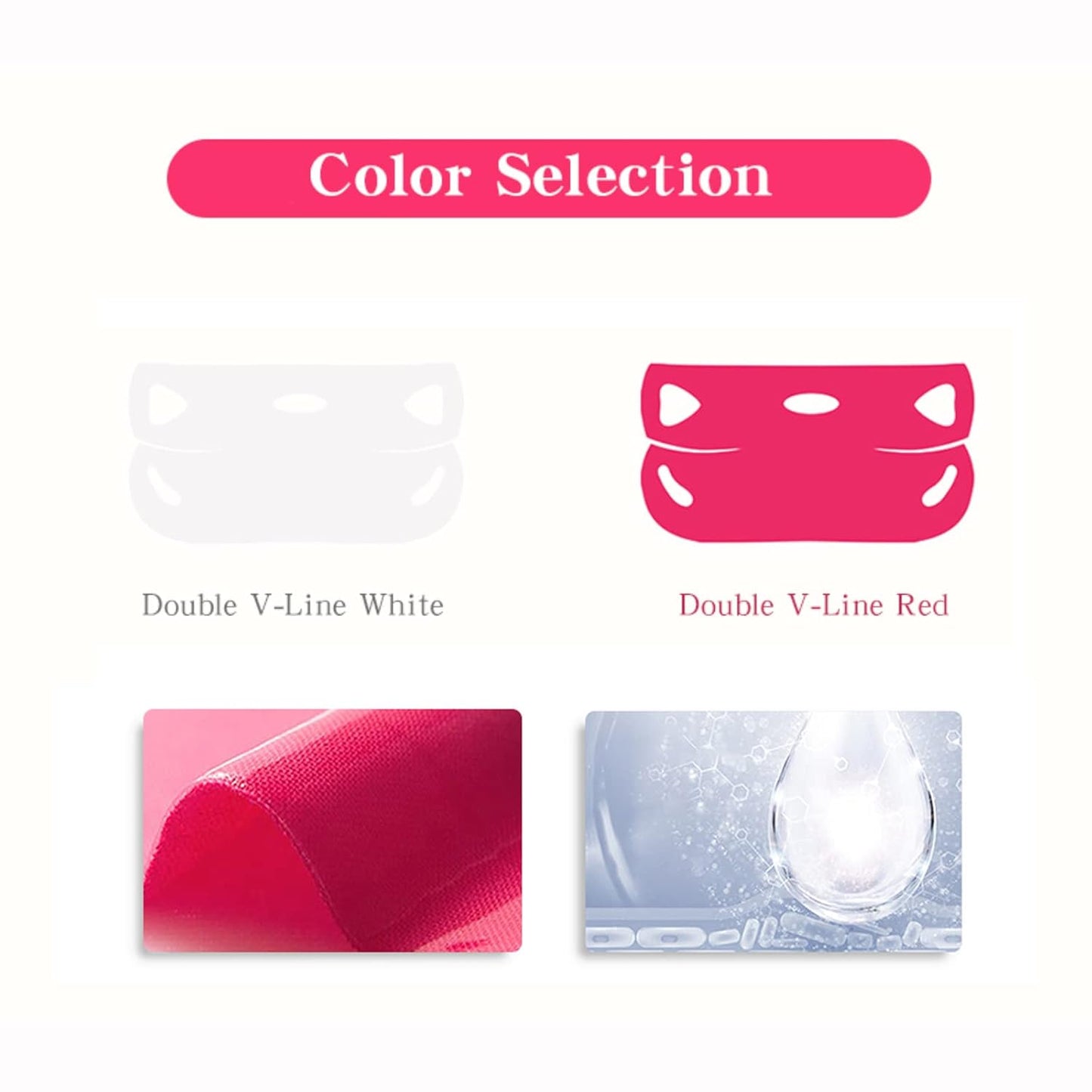 Skiennix V Shape Face Mask - Firming Double V Line Lifting Mask for Women & Men | 6 Pieces