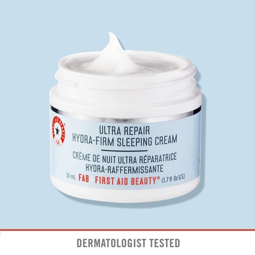 First Aid Beauty Ultra Repair Hydra-Firm Sleeping Cream - Intense Nighttime Moisturizer | 1.7 Oz
