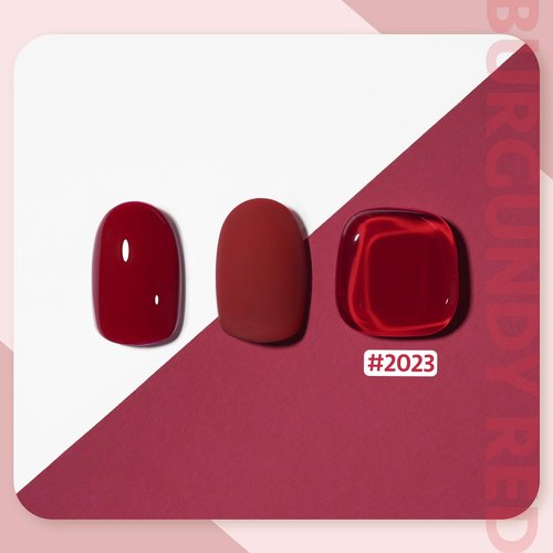 GAOY Red Gel Nail Polish, 16ml Soak Off Gel Polish, UV Light Cure for Nail Art DIY Manicure at Home, 2023 Burgundy Red