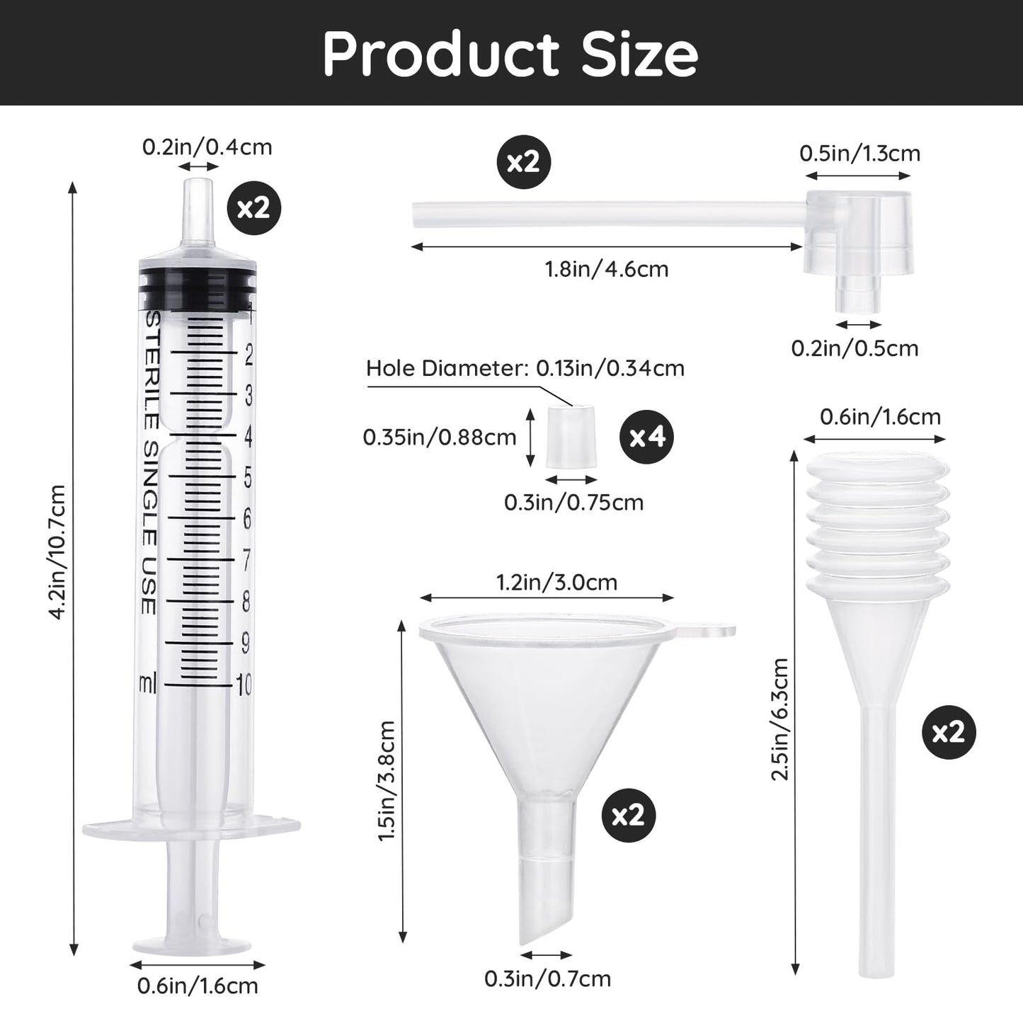 Segbeauty 10ml Perfume Refill Kit Transfer Pump, 0.34oz Large Plastic Perfume Travel Refill Tools, Dispenser Pump Funnel for Refill, 8pcs Dropper Extractor Set for Refillable Cologne Perfume Atomizer