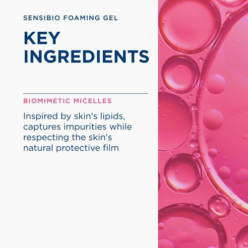 Bioderma Sensibio Foaming Gel - Gentle Face Cleanser for Sensitive Skin | 16.9 Fl Oz, Unscented