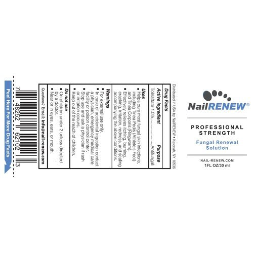 NailRENEW Antifungal Treatment - Professional Strength Solution for Discolored & Brittle Nails (1 Bottle)