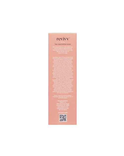 REVIVV Hair Growth Serum - 100% Natural Solution for Thicker, Fuller Hair | 1oz Bottle, 45-Day Supply