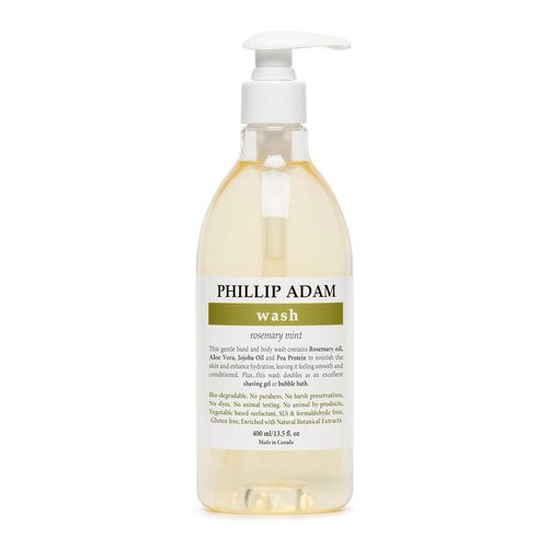Phillip Adam Rosemary Mint Hand and Body Wash - Gentle, Hydrating Formula for All Skin Types - 13.5 Ounce