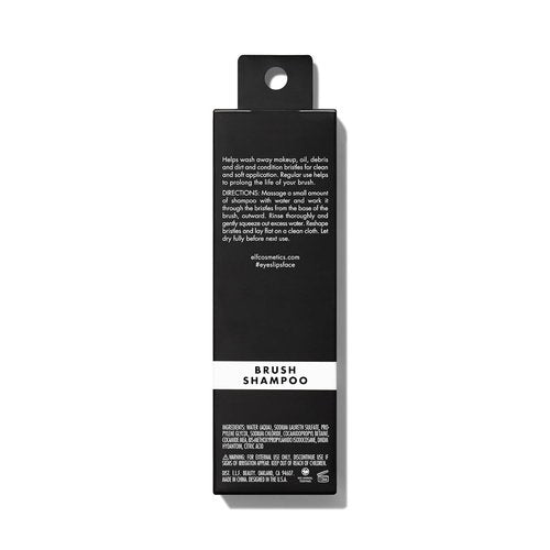 e.l.f. Makeup Brush Shampoo - Gentle Conditioner for Easy Oil & Dirt Removal | 4.1 Fl Oz, Vegan & Cruelty-Free