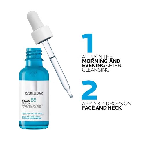 La Roche-Posay Hyalu B5 Serum - Hydrating Hyaluronic Acid & Vitamin B5 for Plump, Sensitive Skin