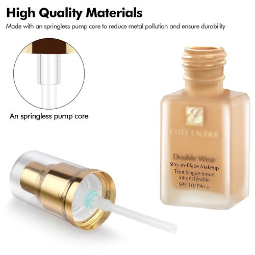Estee Lauder Foundation Pump - Makeup Pump for Double Wear Foundation | 2 Pack in Gold