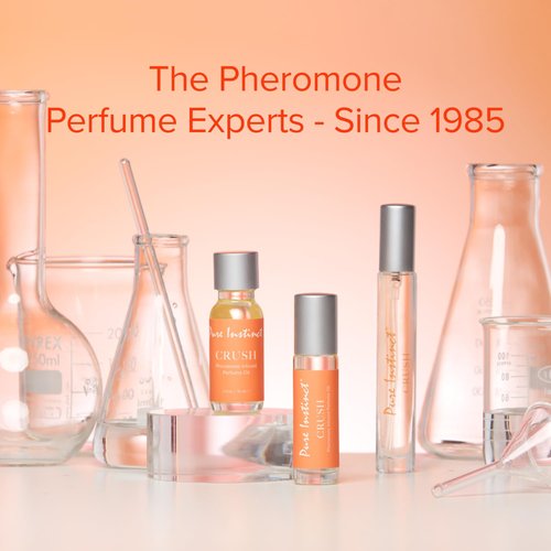 Pure Instinct CRUSH The Original Pheromone Infused Essential Oil Perfume Cologne - For Her Women - TSA Ready (Roll On Bottle 0.34 Fl. Oz./10.2mL)