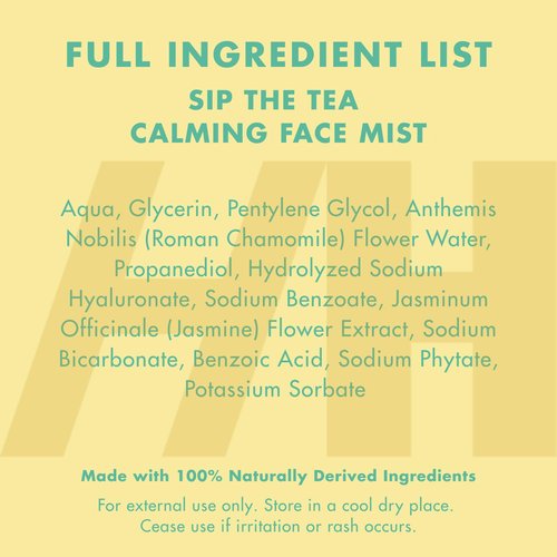 Handmade Heroes Calming Face Mist Serum - Hydrating Spray with Chamomile & Jasmine | Vegan, Alcohol-Free, 2.2 fl oz