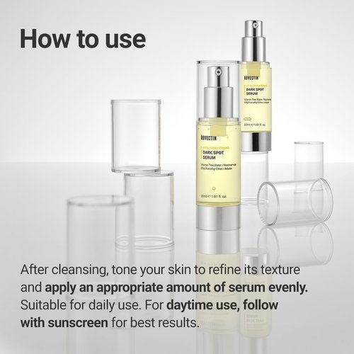 Rovectin Vita Dark Spot Correcting Serum - Brightening Vitamin C & Niacinamide for Even Skin Tone | Vegan & Gentle | 1.01 Fl Oz (30 ml)