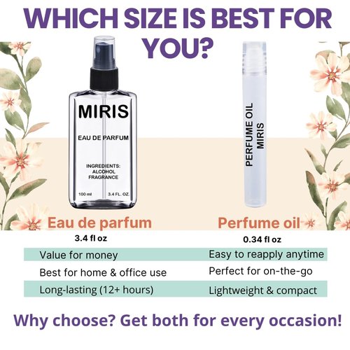 MIRIS Eau de Parfum No. 16220 | Long-Lasting Fragrance Inspired by Jeanne | 3.4 Fl Oz / 100 ml