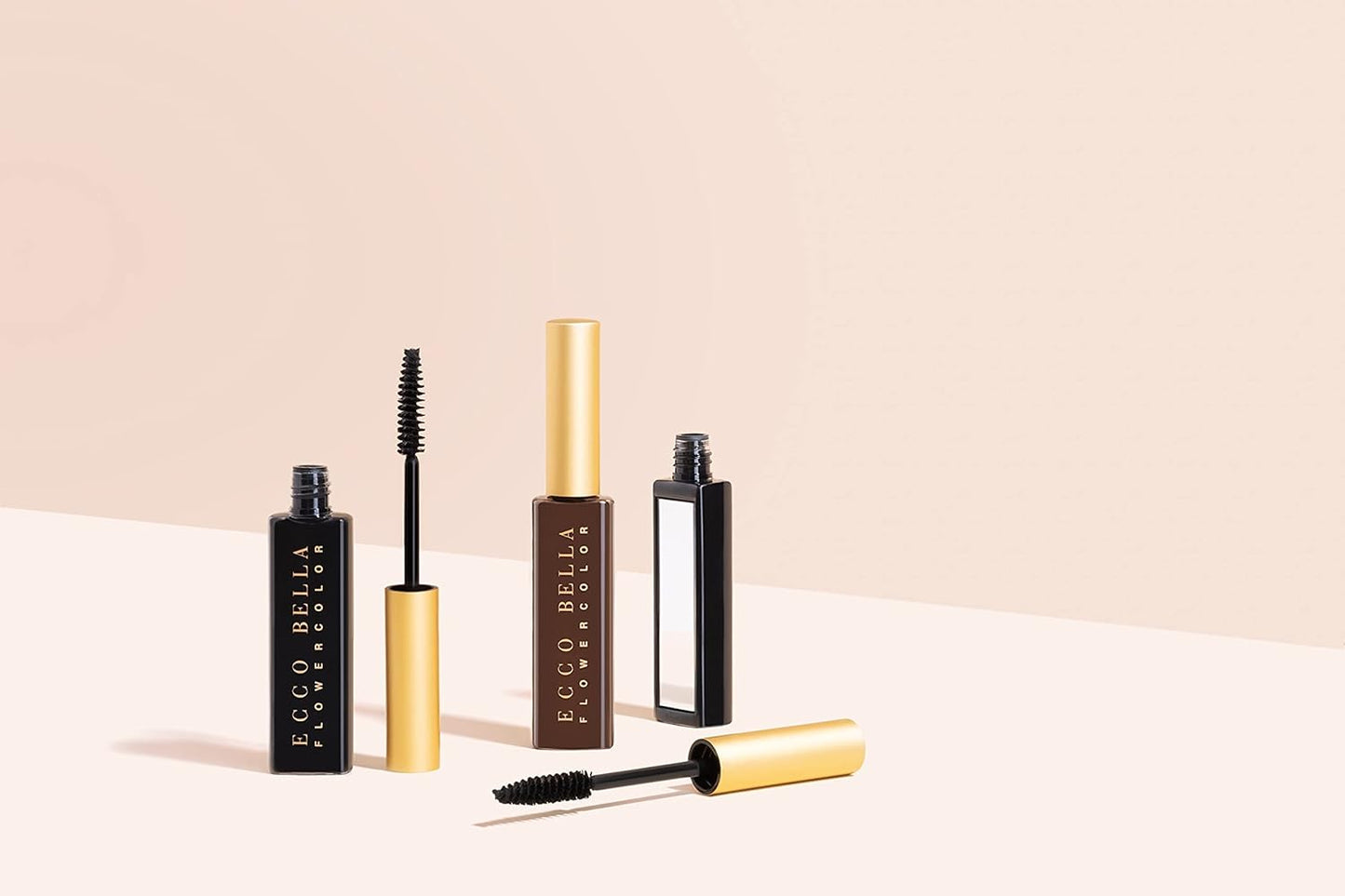 Ecco Bella Natural Vegan Mascara - Pure Formula for Soft, Natural Lashes | Ideal for Sensitive Eyes | Brown, 0.38 oz.