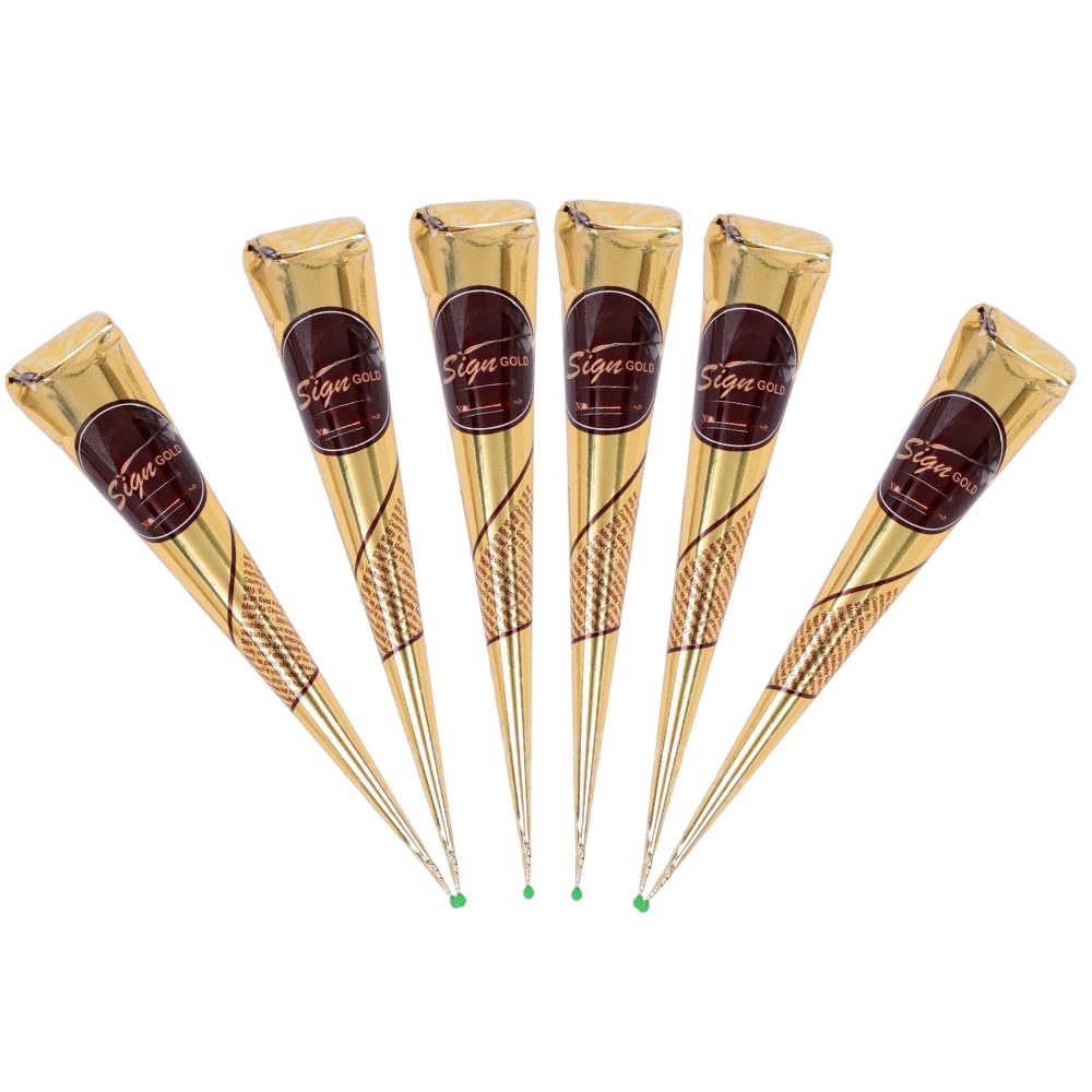 Natural Henna Paste Cones for Hair β 100% Pure & Ready to Use | No Ammonia or Chemicals | Pack of 3 β Dark-Brown, 30g Each Cone