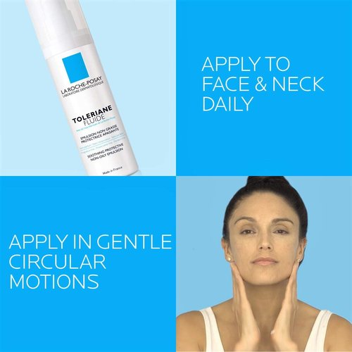 La Roche-Posay Toleriane Sensitive Fluide - Lightweight Oil-Free Moisturizer for Sensitive Skin