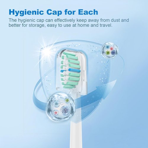 Philips Sonicare Replacement Toothbrush Heads - Compatible C1 C2 G2 W4100 HX6062/65 - Superior Cleaning