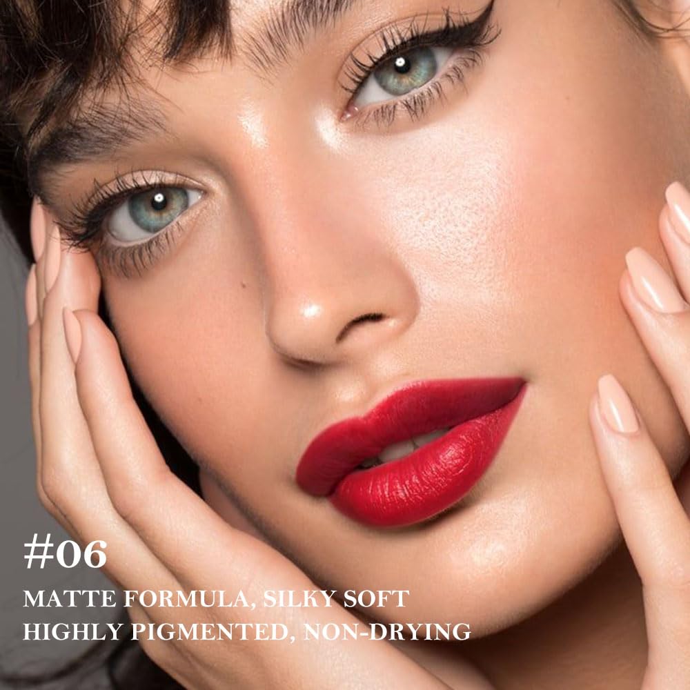 CAKAILA Nude Lipstick Lip Liner Matte Sets,Light to Dark High Pigmented Velvet Lipstick Lipliner for Daily Makeup,for Women Long Lasting Waterproof 24 Hours Lip Stick Lip Stain Makeup Gift Sets