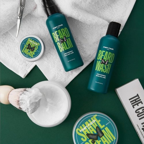 Men Rock Shave Cream - Sicilian Lime Scent - Moisturizing Non-Drying Formula - 3.5 oz